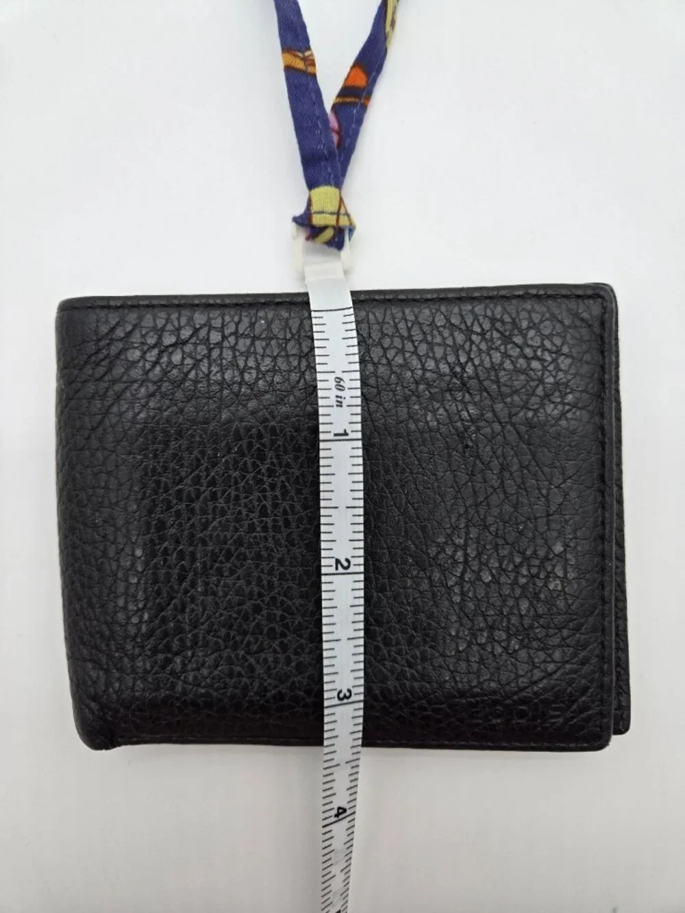 Lodis Black Italian Leather Men's Bifold Wallet Soft Pebbled Leather